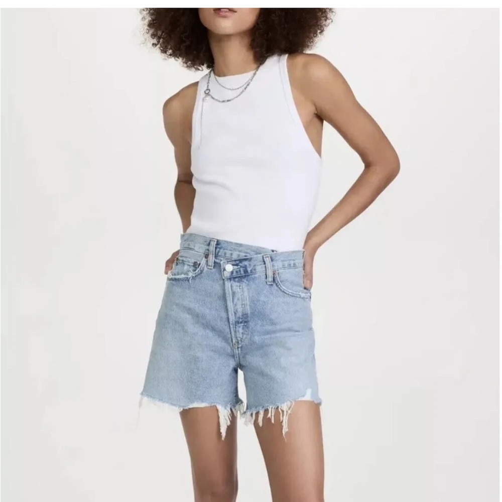 Agolde Crisscross Jean Shorts -23